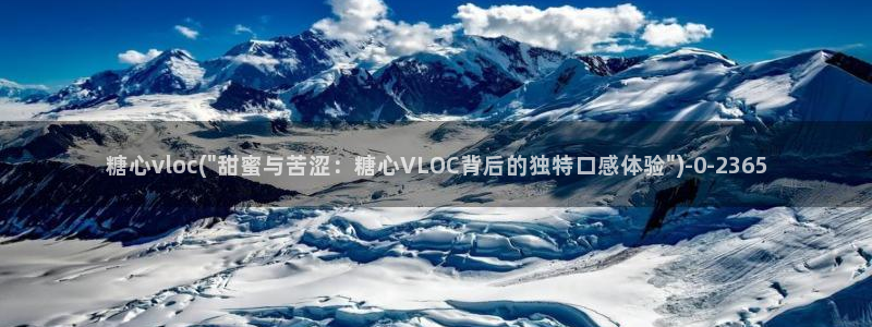 糖心vlog记录
