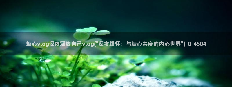 糖心vlog深夜里释放自己